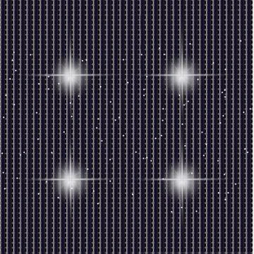 Set of Vector glowing light effect stars bursts with sparkles on transparent bac Stock Illustration