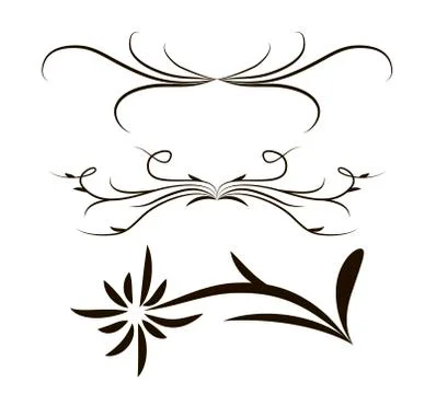 Set of vector graphic elements for design Stock Illustration