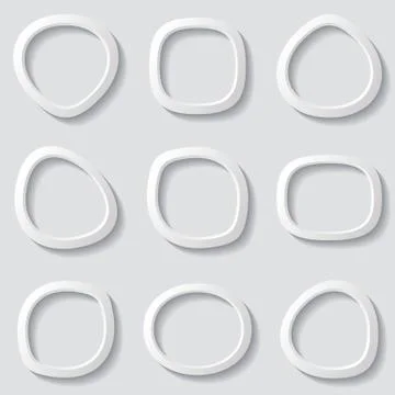 Set of vector grey original round web buttons イラスト素材