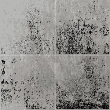 Set of vector grunge distressed texture template Stock Illustration