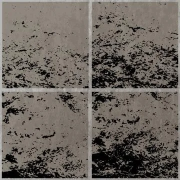 Set of vector grunge distressed texture template Illustrazione stock