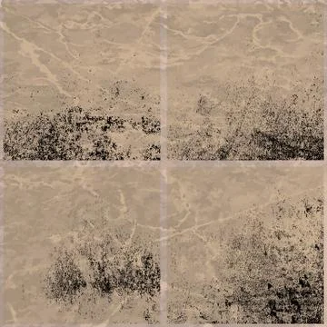 Set of vector grunge distressed texture template Illustrazione stock