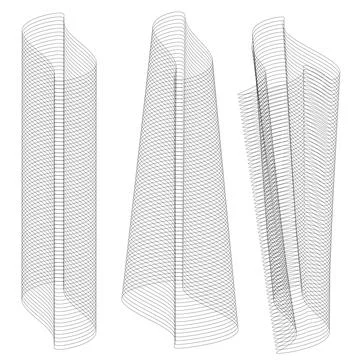 Set vector Guilloche elements for certificate or diploma and currency design 스톡 일러스트