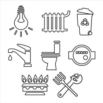 Set of Vector icon Illustrazione stock