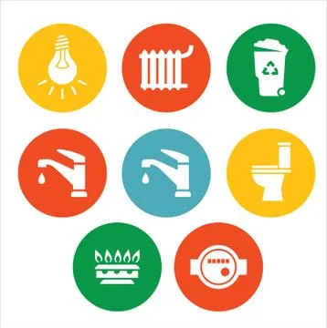 Set of Vector icon. Stock Illustration