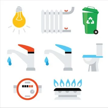 Set of Vector icon. Stock Illustration