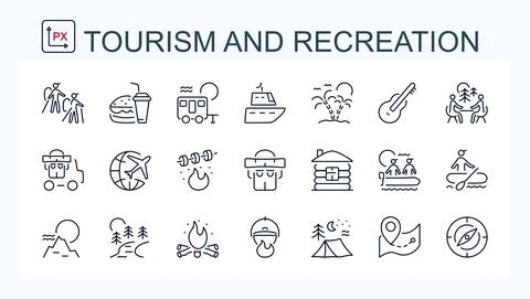 A set of vector icons Illustrazione stock