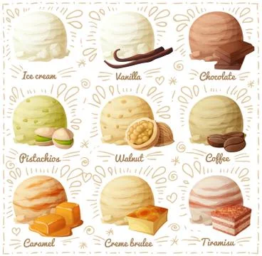 Set of vector icons isolated on white background Stock Illustration