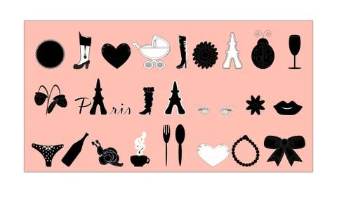 Set vector Stock Illustration