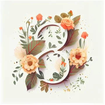 Set vector illustration of bloming flowers isolate background International Stock Illustration