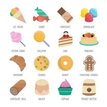 Set Vector Illustration of Candy Gratis stockillustratie