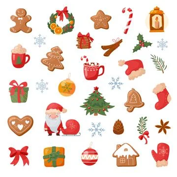 Set of vector illustrations in cartoon style. Isolated on white background Stock Illustration