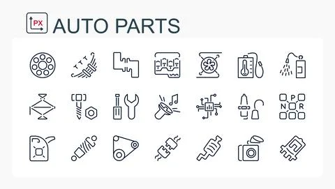 A set of vector illustrations, icons from Stock Illustration