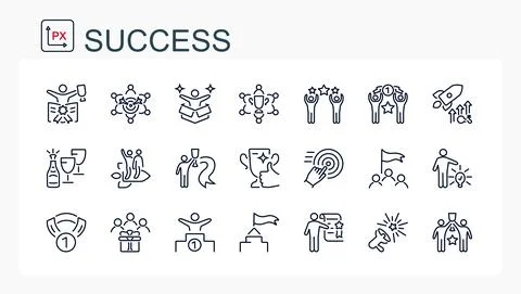 A set of vector illustrations, icons from Stock Illustration