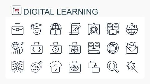 A set of vector illustrations, icons from Stock Illustration