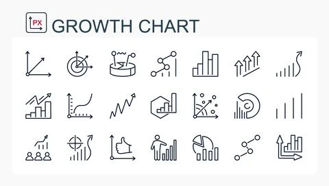 A set of vector illustrations, icons Illustrazione stock