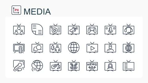 A set of vector illustrations, icons from the ruler. Stock Illustration