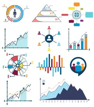 Set vector infographic for element design on the white background Stock Illustration