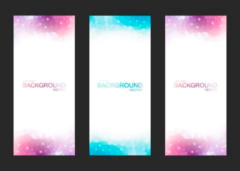 Set of Vector Isolated Blurred Backgrounds Stock Illustration