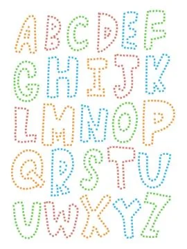 Set of vector letters in retro style. Game design. Font of old games. 8 bit l Stock Illustration
