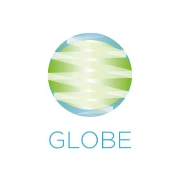 Set of vector logos globe, global and earth Stock Illustration