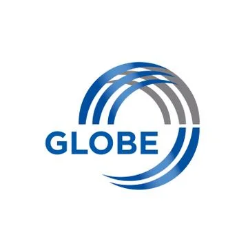 Set of vector logos globe, global and earth Stock Illustration