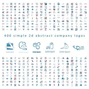 Set of vector logos Illustrazione stock