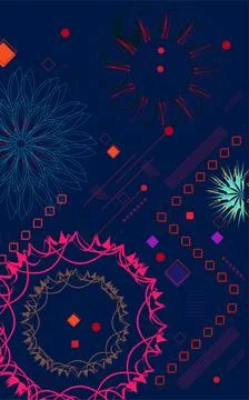 Set of vector mandalas. Circular geometric motifs. Oriental ornament. Stock Photos