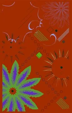 Set of vector mandalas. Circular geometric motifs. Oriental ornament. Foto stock