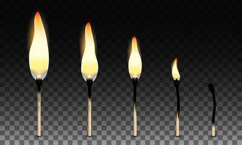 Set of vector matches Stock Illustration