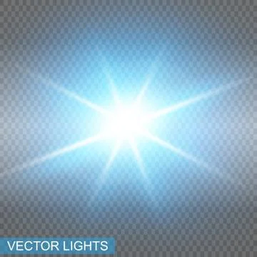 Set of Vector Neon Light Stock Illustration