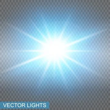 Set of Vector Neon Light Stock Illustration