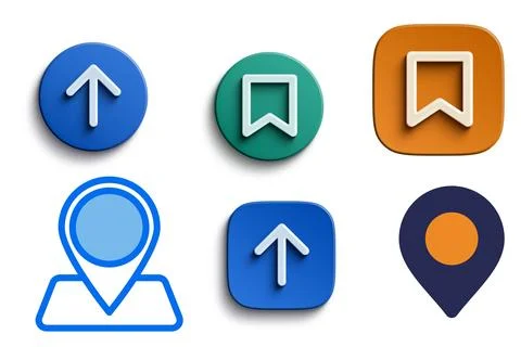 Set of vector paper banners. Colored origami banners isolated. Abstract dif.. Stock-Illustration
