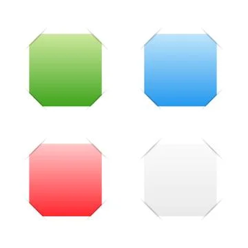 Set of vector papers Stock Illustration