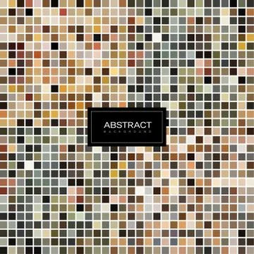 Set of vector pastel mosaic backgrounds Stock Illustration