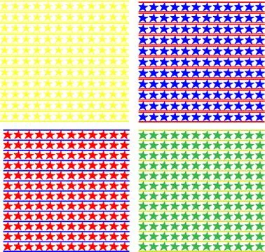 Set of vector pattern paper for scrapbook Stock Illustration