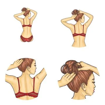 Set of vector pop art round avatar icons for users of social networking, blogs Stock-Illustration