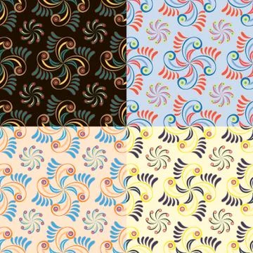 Set of vector seamles Illustration