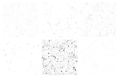 Set of Vector seamless grunge dirty texture with splatter dust, rough splashes Stock Illustration