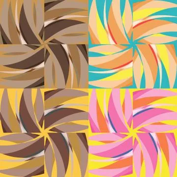 Set of vector seamless patterns Illustration