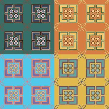 Set of vector seamless patterns Illustration