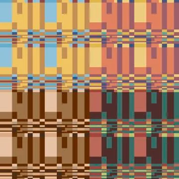 Set of vector seamless patterns Illustration