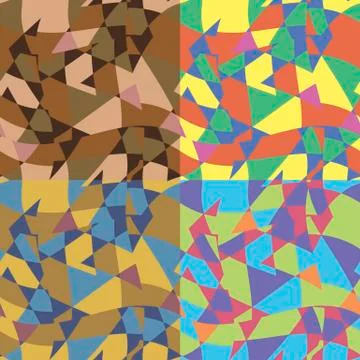 Set of vector seamless patterns Illustration