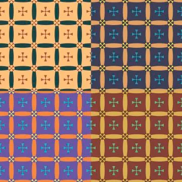 Set of vector seamless patterns Illustration