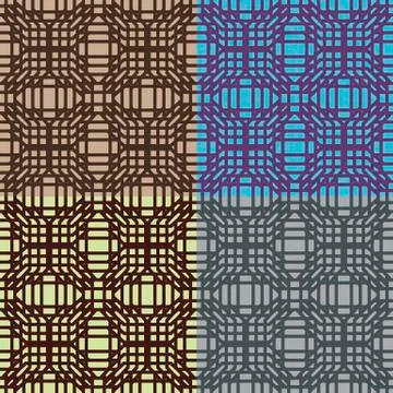 Set of vector seamless patterns Illustration