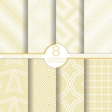 Set of vector seamless patterns イラスト素材