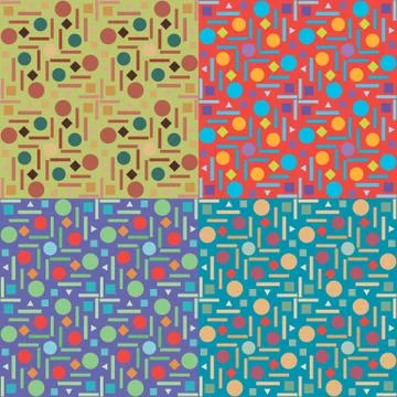 Set of vector seamless patterns Illustration