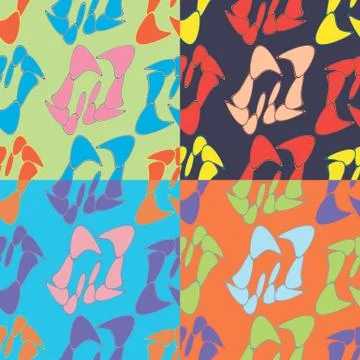 Set of vector seamless patterns Illustration