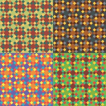 Set of vector seamless patterns Illustration