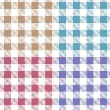 Set vector seamless purple knitted pattern. Textile cage Stock Illustration